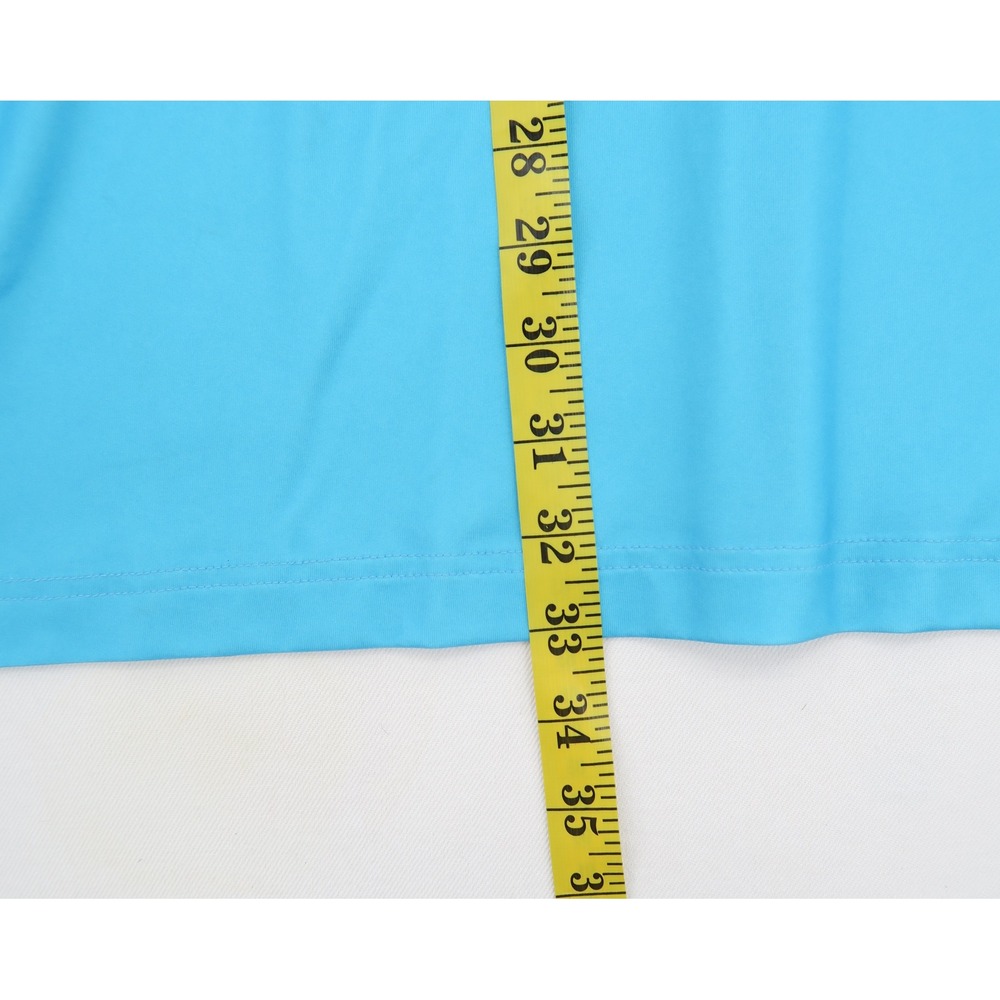 Callaway Mens Opti-Dri Golf Polo Shirt Blue Striped Performance UPF 50 Size LT - Picture 8 of 11